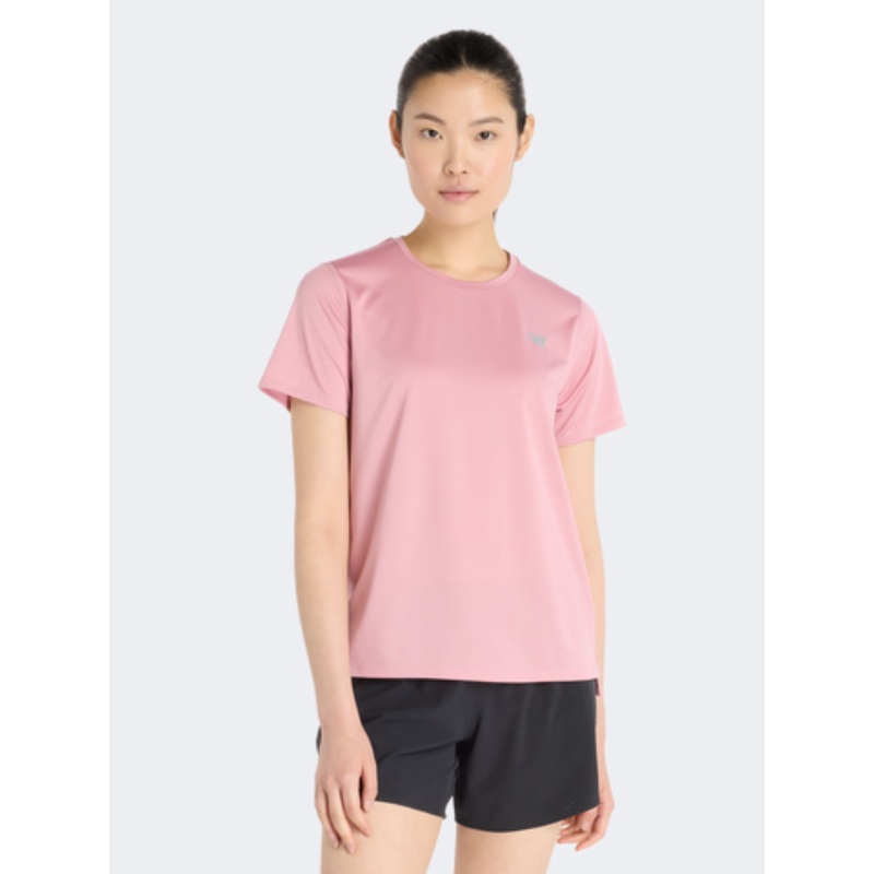 New Balance Sports Essential Women Performance T-Shirt Pink Taffy