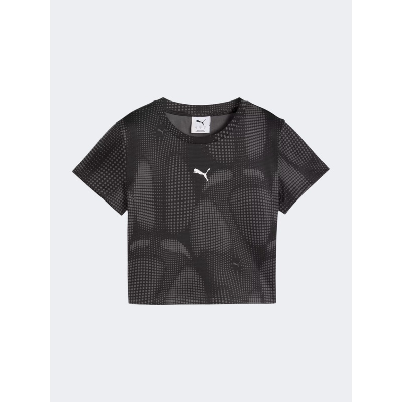 Puma Dare To AOP Baby Women Lifestyle T-Shirt Black