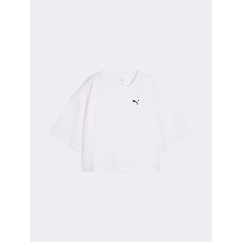 Puma Wardrobe Essentials Oversized Women Lifestyle T-Shirt White