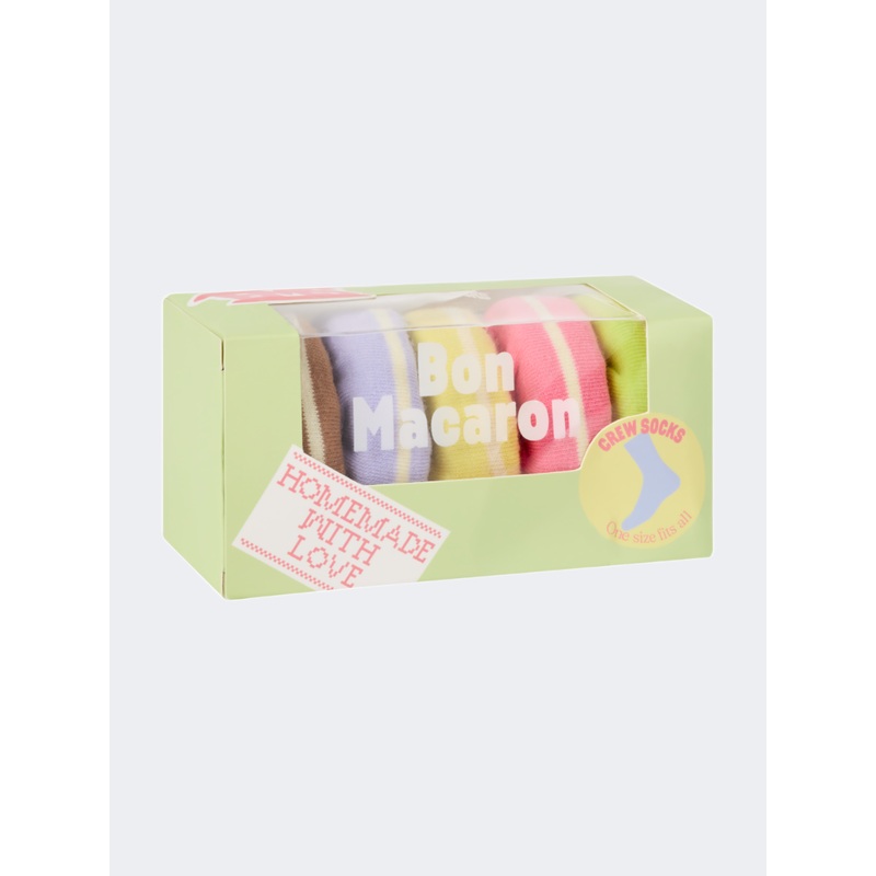 Eat My Socks Bon Macaron Unisex Lifestyle Sock Multicolor