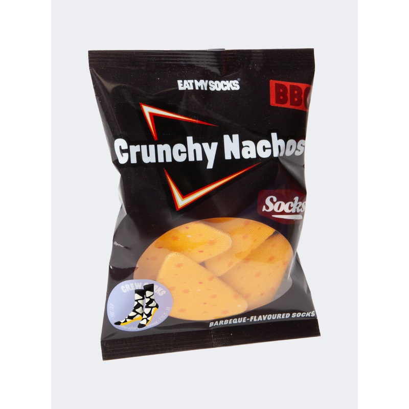 Eat My Socks Crunchy Nachos Unisex Lifestyle Sock Multicolor