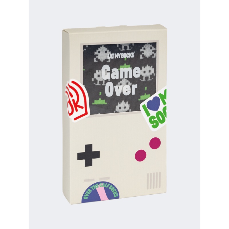 Eat My Socks Game Over Unisex Lifestyle Sock Multicolor