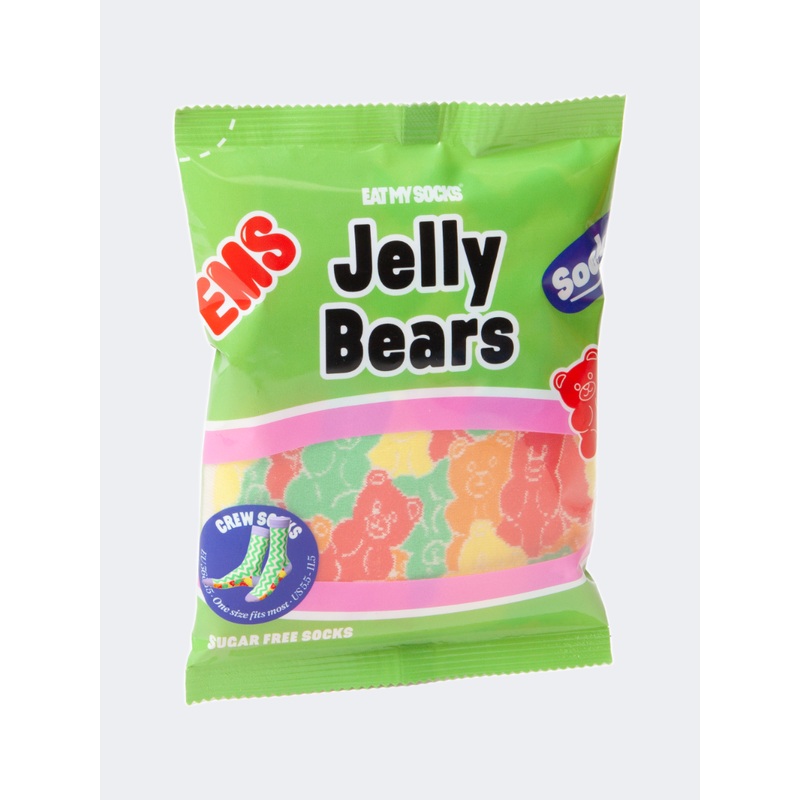 Eat My Socks Jelly Bear Unisex Lifestyle Sock Multicolor