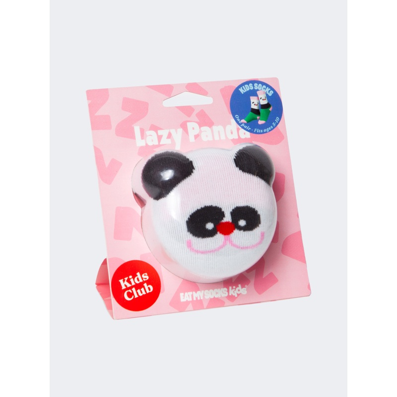 Eat My Socks Lazy Panda Kids-Girls Lifestyle Sock Multicolor