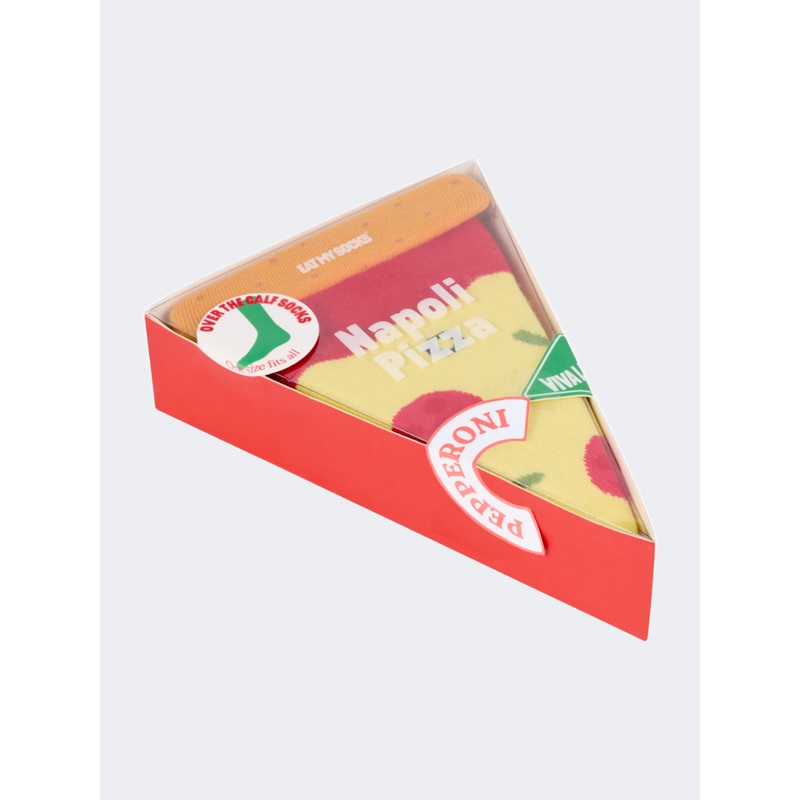 Eat My Socks Napoli Pizza Unisex Lifestyle Sock Multicolor