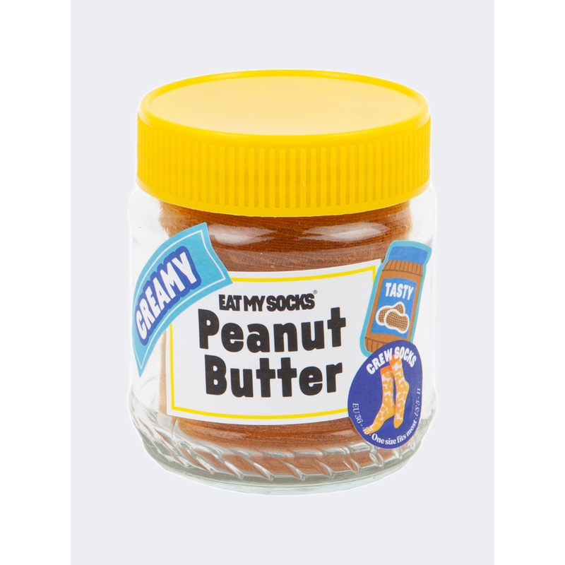 Eat My Socks Peanut Butter Unisex Lifestyle Sock Multicolor