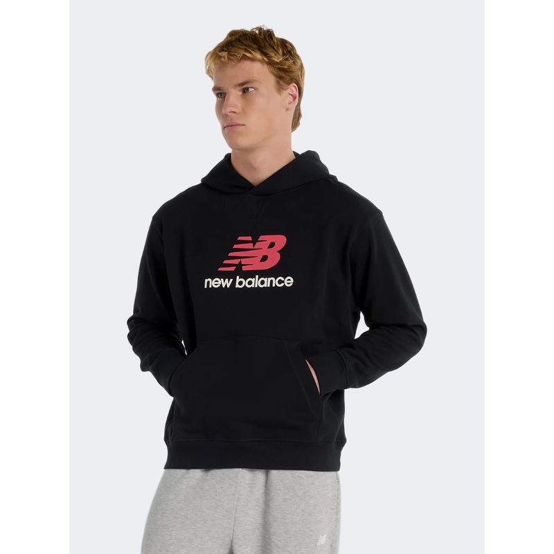 New Balance Athletics French Terry Logo Men Lifestyle Hoody Black