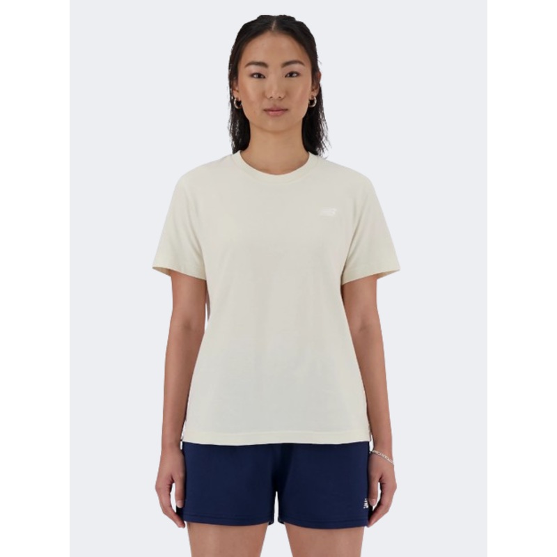 New Balance Essentials Small Jersey Women Lifestyle T-Shirt Linen