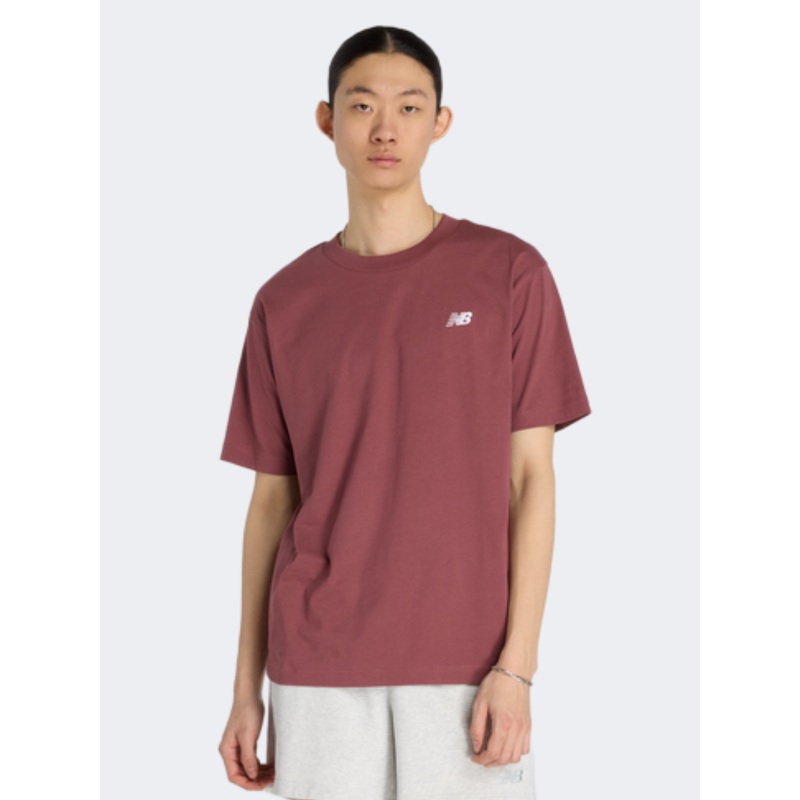 New Balance Sport Essentials Cotton Men Lifestyle T-Shirt Burgundy