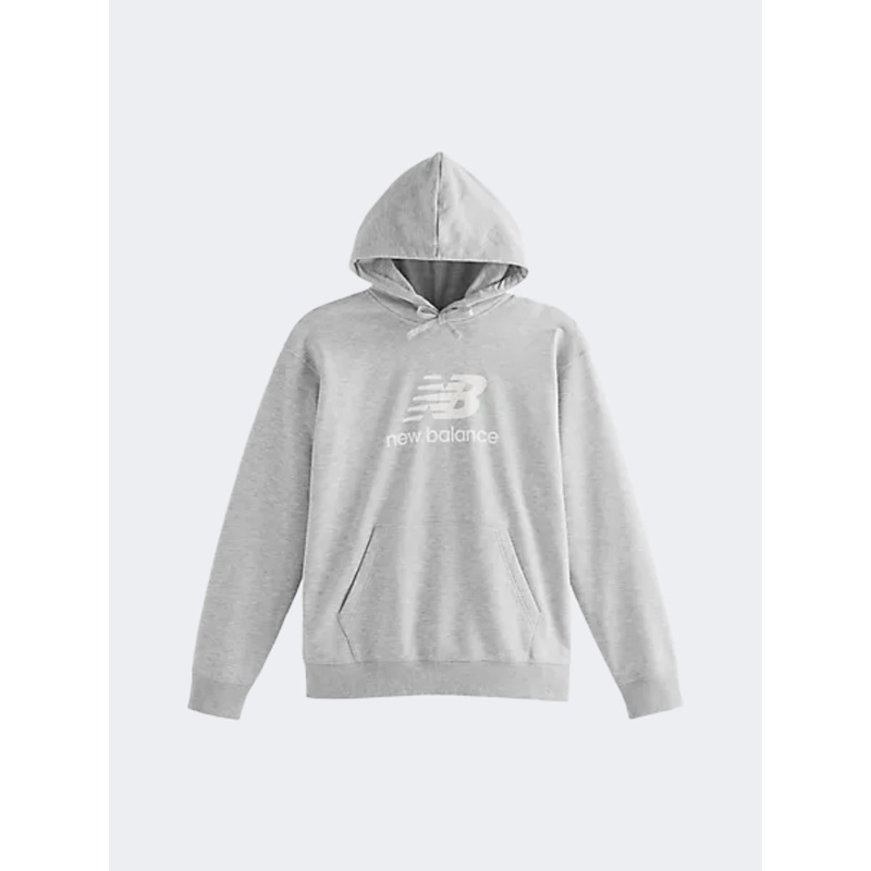 New Balance Sport Essentials French Terry Logo Men Lifestyle Hoody Athletic Grey