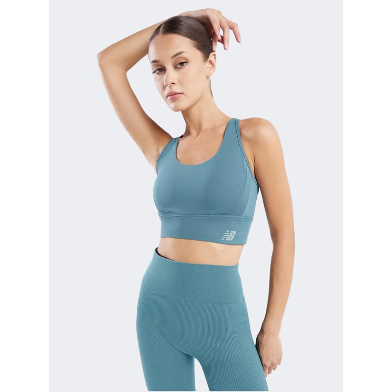 New Balance Tech Women Performance Bra New Spruce