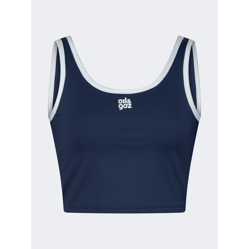 Oil And Gaz Double-Layered Women Lifestyle Bra Navy