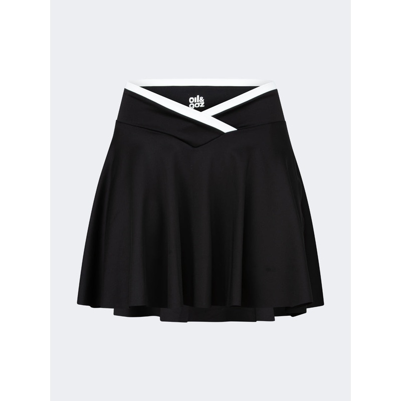 Oil And Gaz Stretchy Women Lifestyle Skirt Black