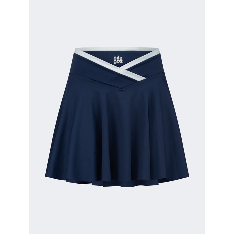Oil And Gaz Stretchy Women Lifestyle Skirt Navy