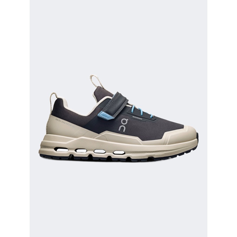 On Cloudhero Waterproof Ps-Boys Trail Shoes Eclipse/Pearl