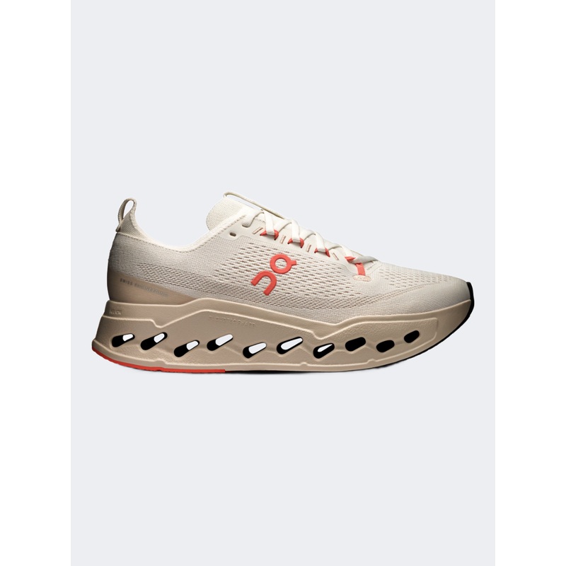 On Cloudsurfer Max Men Running Shoes Ivory/Salmon