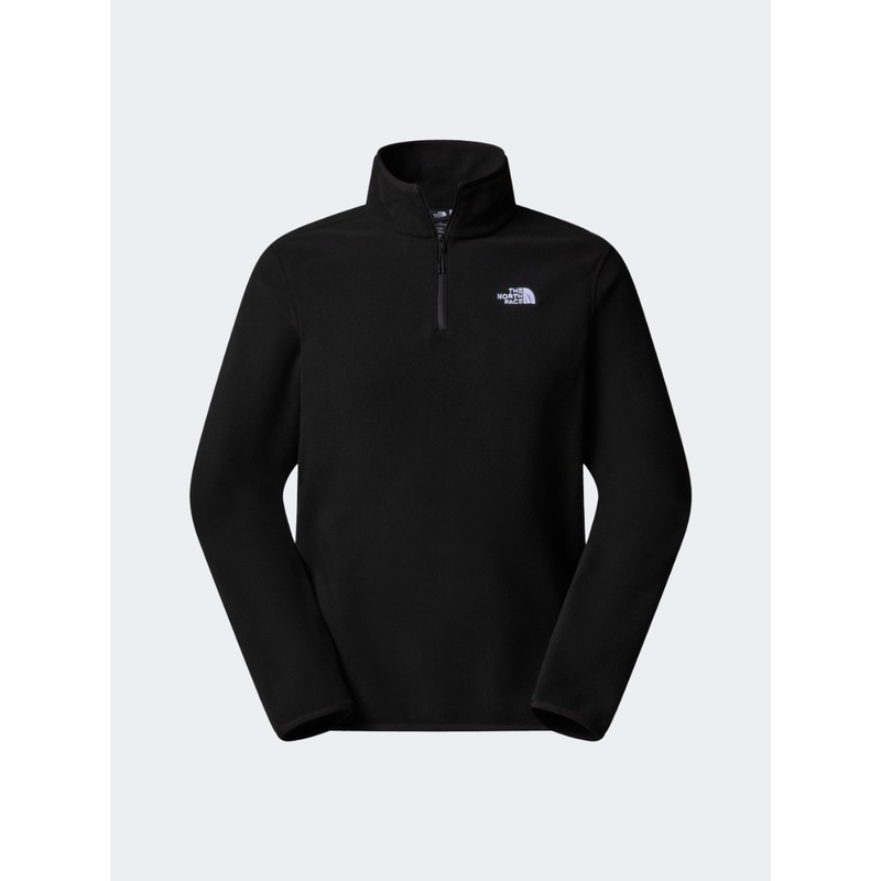 The North Face Glacier 1/4 Zip Men Hiking Fleece Black