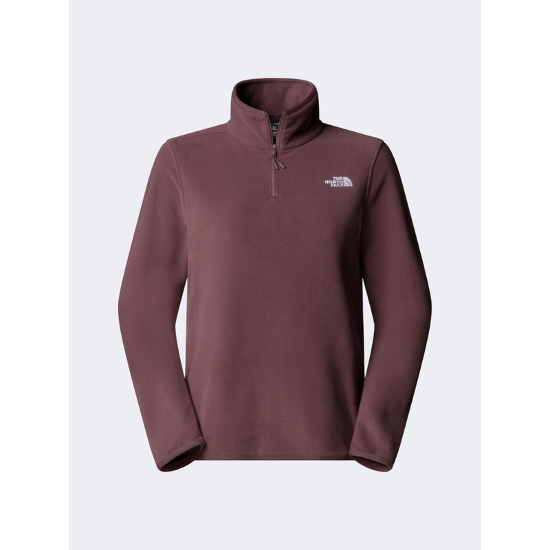 The North Face Glacier Fleece 1/4 Zip Women Hiking Fleece Tawny Quartz