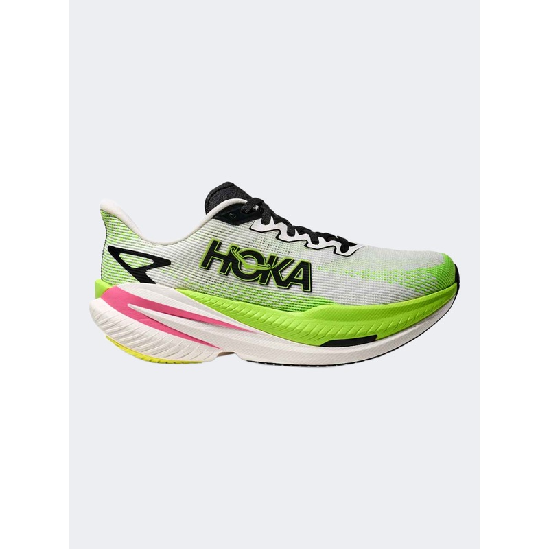 Hoka Mach X 3 Women Running Shoes White/Neon Lime