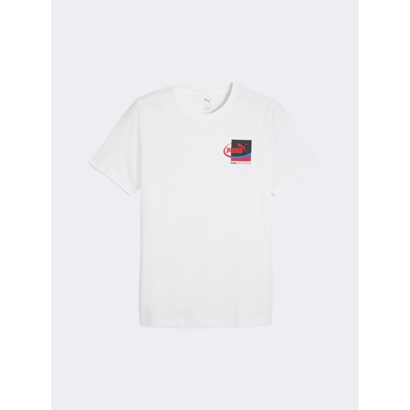 Puma Graphic Small Box Men Lifestyle T-Shirt White