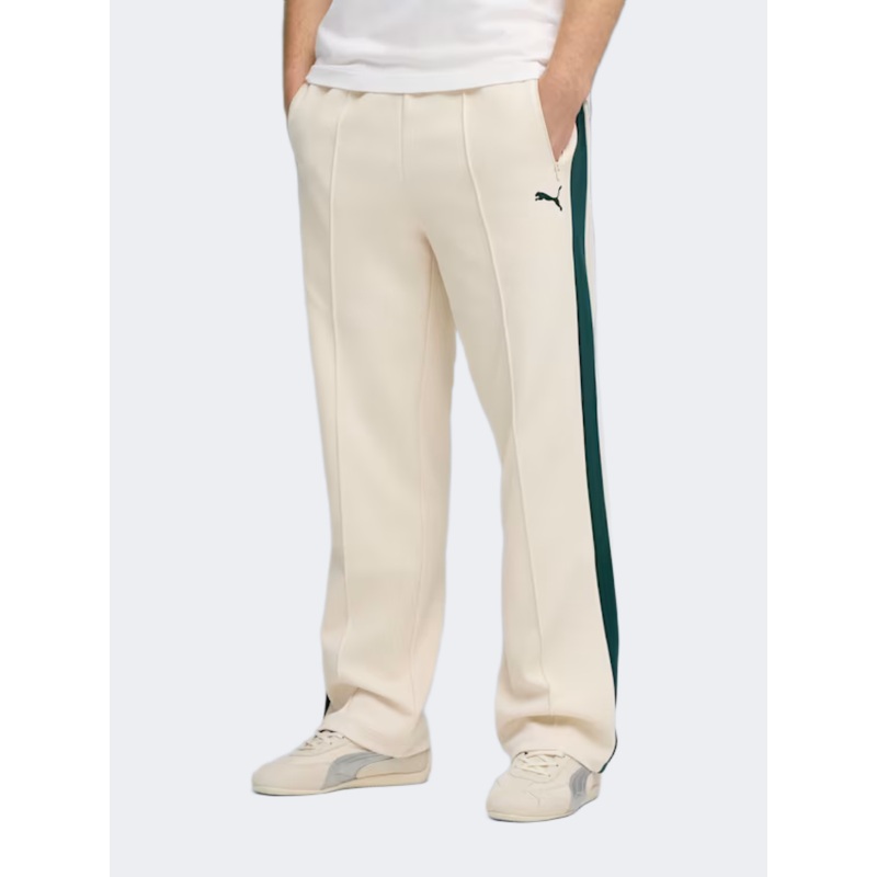 Puma T7 Relaxed Jacquard Men Lifestyle Pant Alpine Snow/Green