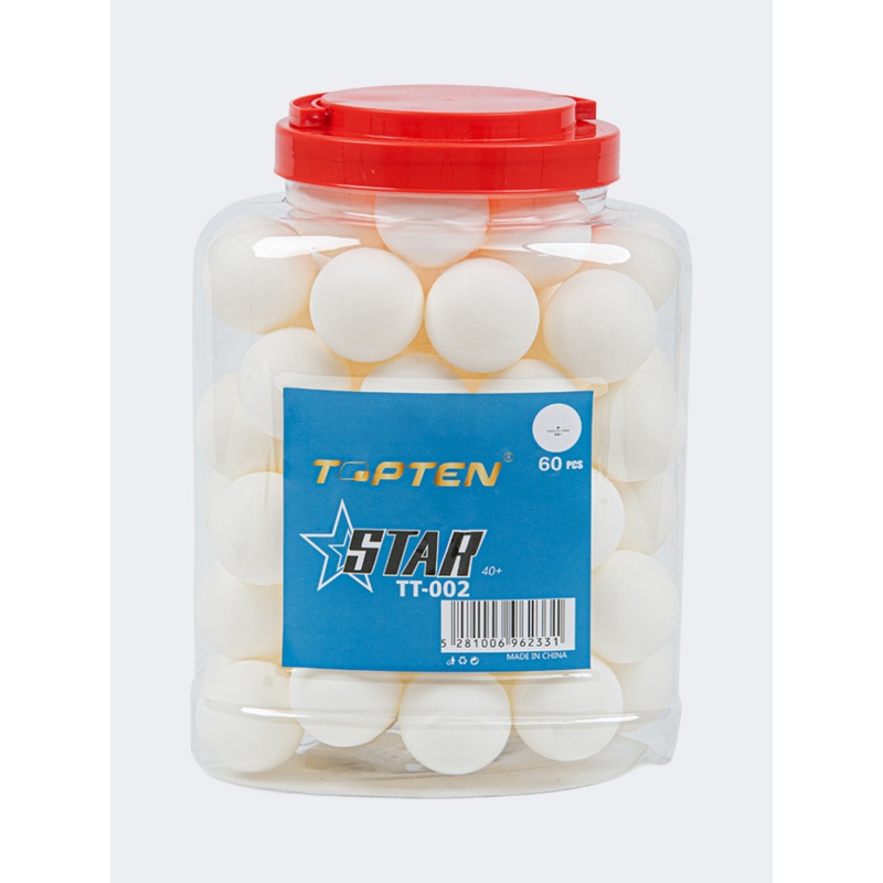 Top Ten 60Pcs Tennis Ball White