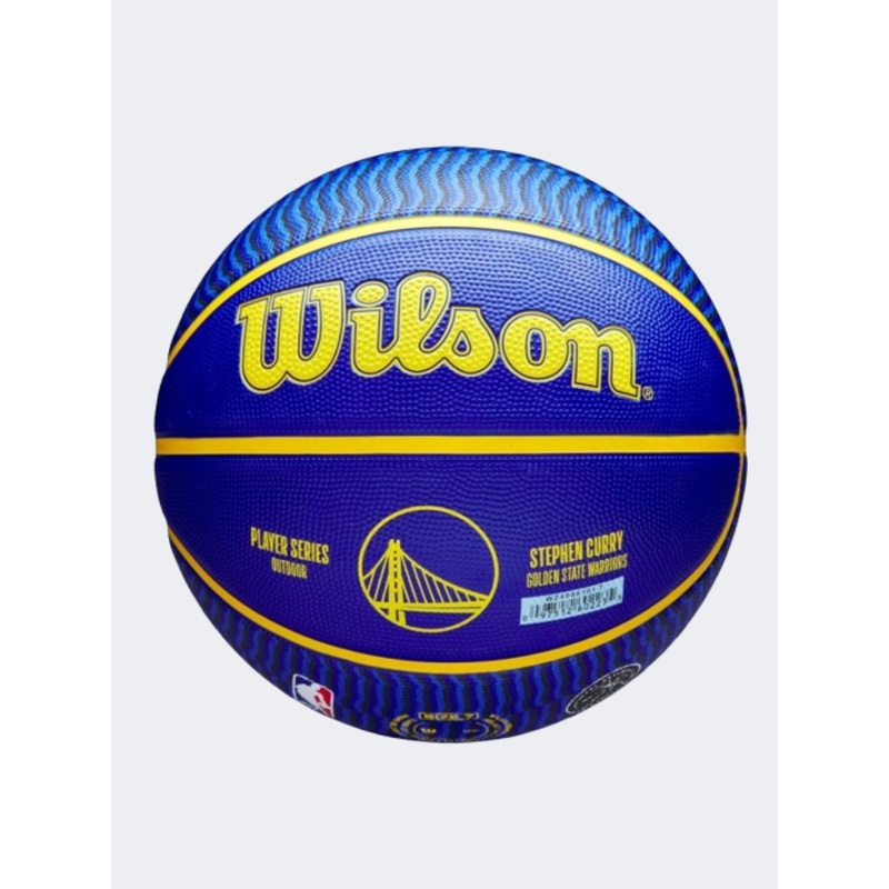 Wilson Nba Player Curry Icon Outdoor Unisex Basketball Ball Blue/Yellow
