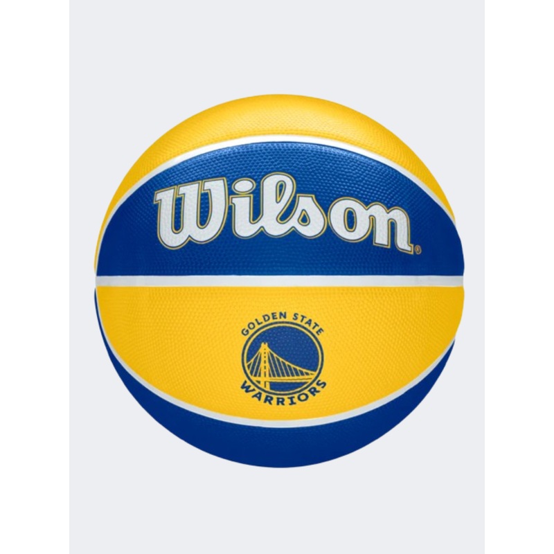Wilson Nba Team Tribute Golden State Warriors Unisex Basketball Ball Blue/Yellow