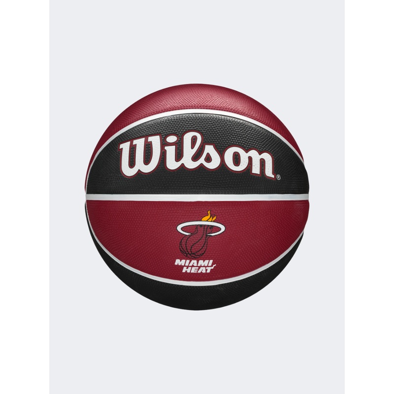 Wilson Nba Team Tribute Miami Heat Size 7 Basketball Ball Black/Red
