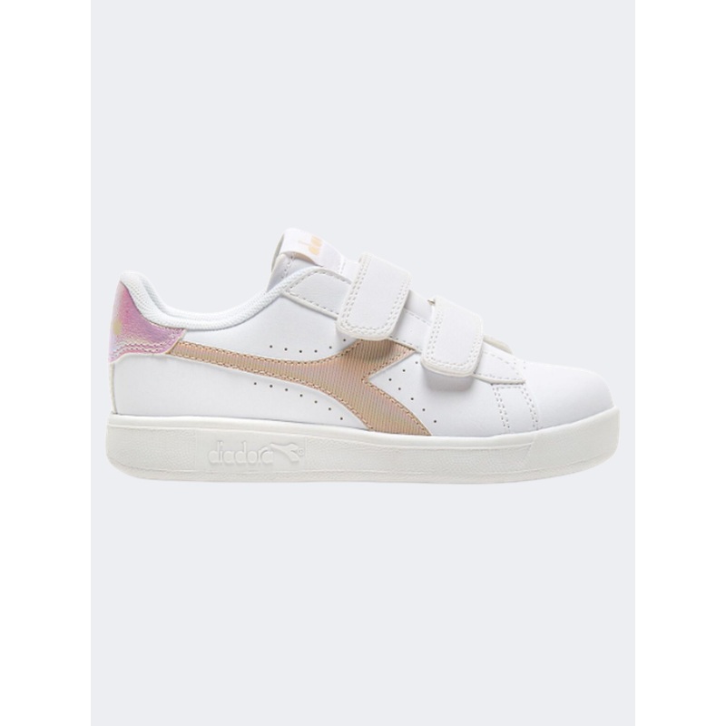 Diadora Game P Ps-Girls Lifestyle Shoes White/Sand Beige