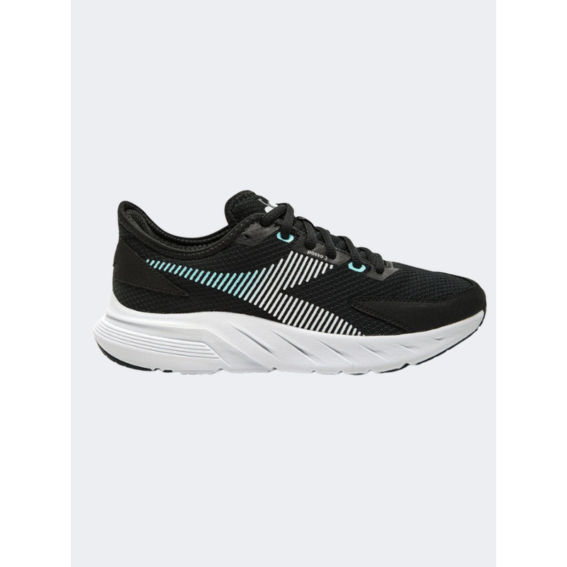 Diadora Passo 3 Women Running Shoes Black/White/Blue