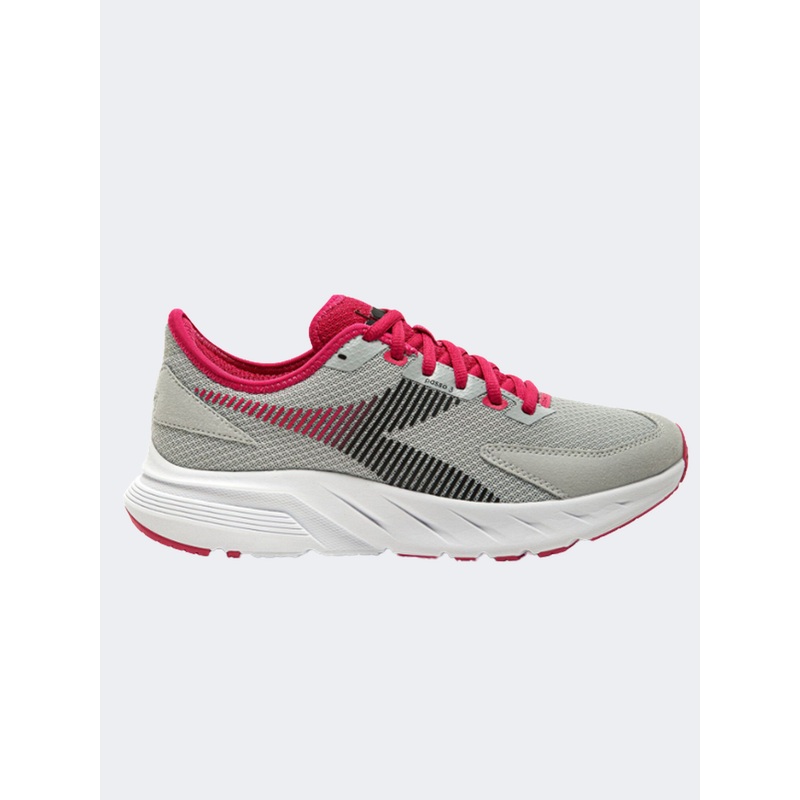 Diadora Passo 3 Women Running Shoes Silver/Black/Red