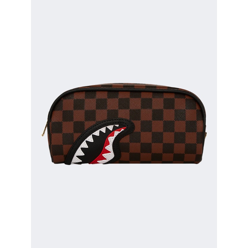 Spray Ground Awtooth Sharks In Paris Unisex Lifestyle Case Brown