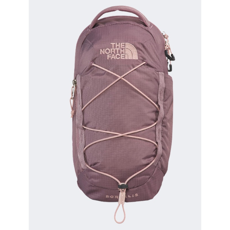 The North Face Borealis Sling Unisex Hiking Bag Fawn Grey/Pink Moss