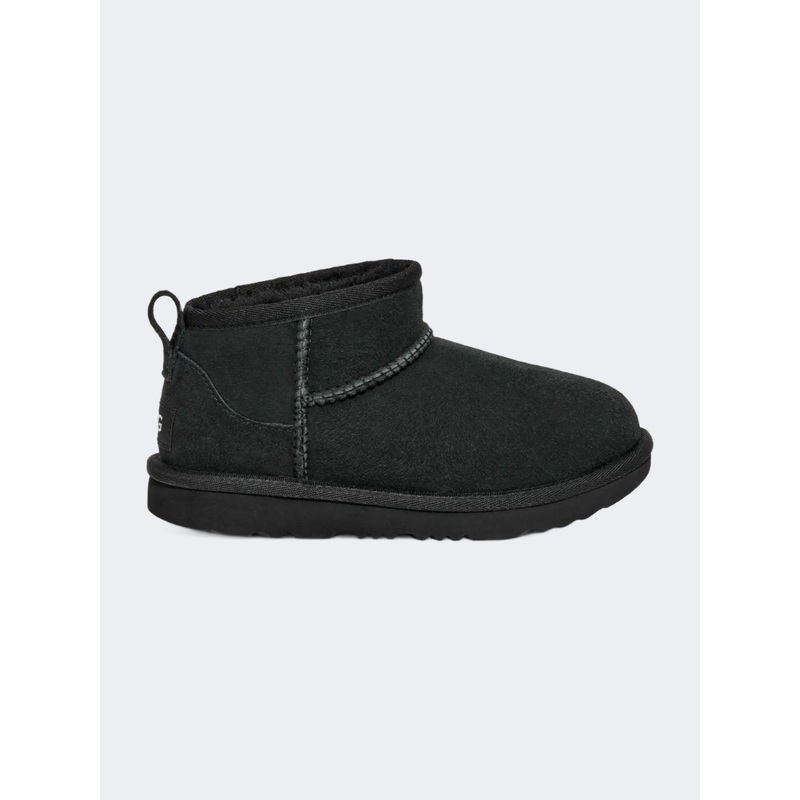 UGG Classic Ultra Mini Kids-Girls Lifestyle Shoes Black