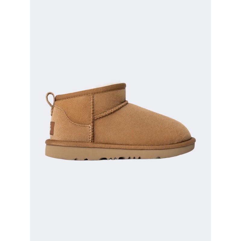 UGG Classic Ultra Mini Kids-Girls Lifestyle Shoes Chestnut