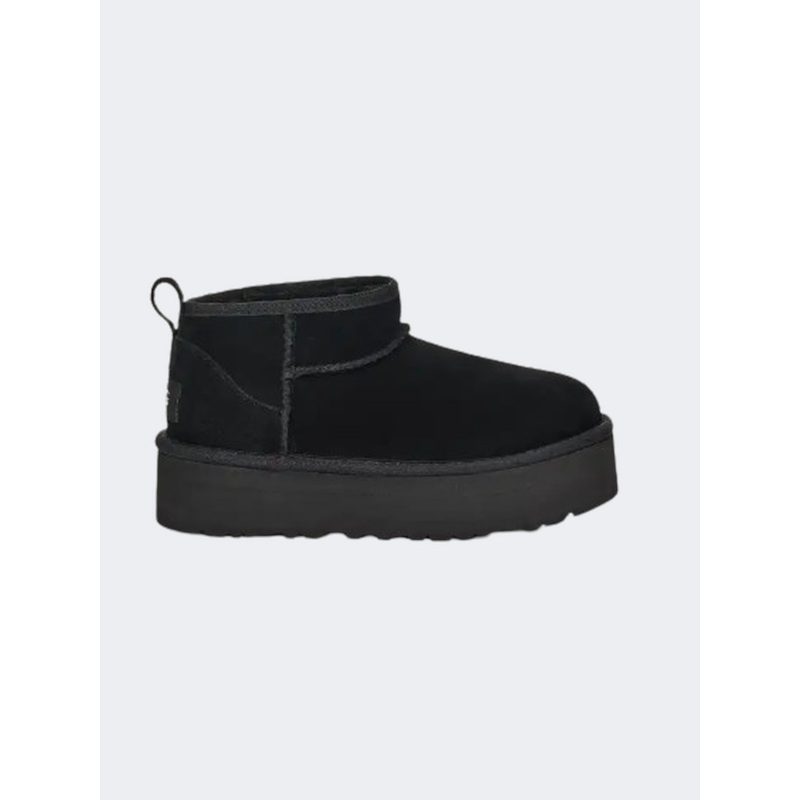 UGG Classic Ultra Mini Platform Kids-Girls Lifestyle Shoes Black