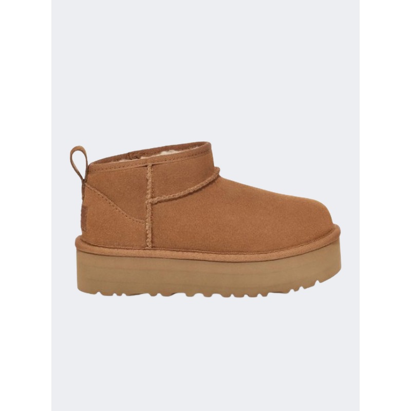 UGG Classic Ultra Mini Platform Kids-Girls Lifestyle Shoes Chestnut