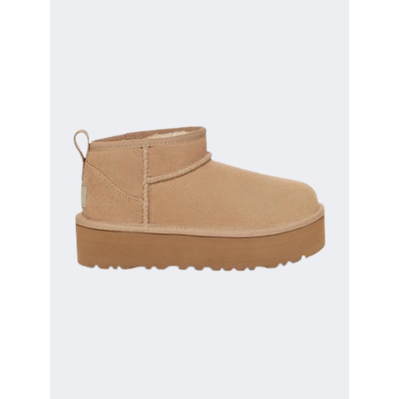 UGG Classic Ultra Mini Platform Kids-Girls Lifestyle Shoes Sand
