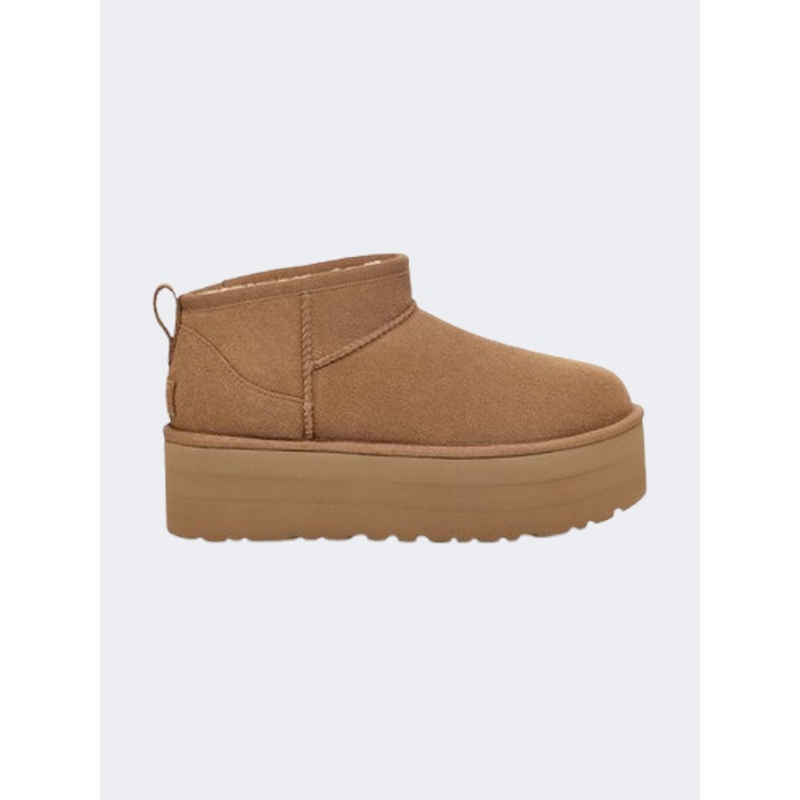 UGG Classic Ultra Mini Platform Women Lifestyle Shoes Chestnut
