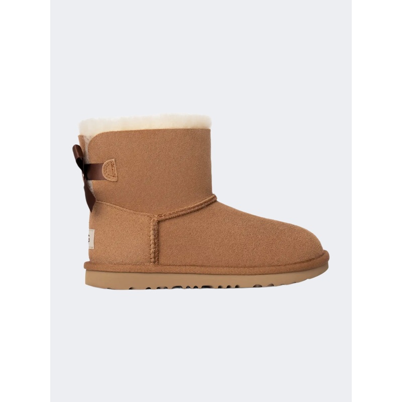 UGG Mini Bailey Bow Ii Kids-Girls Lifestyle Shoes Chestnut
