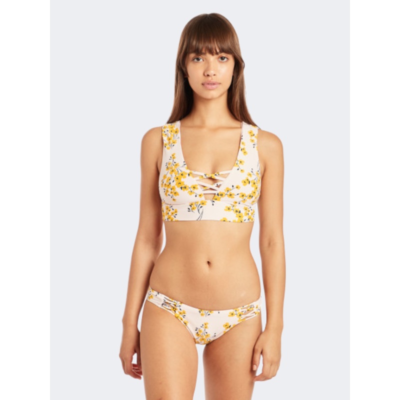 Billabong Sol Dawn Plunge Women Bra Beach Pale Rose