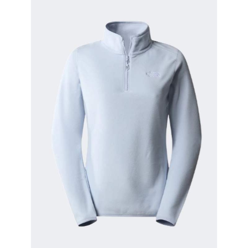 The North Face 100 Glacier 1/4 Women Skiing Fleece Dusty Periwinkle