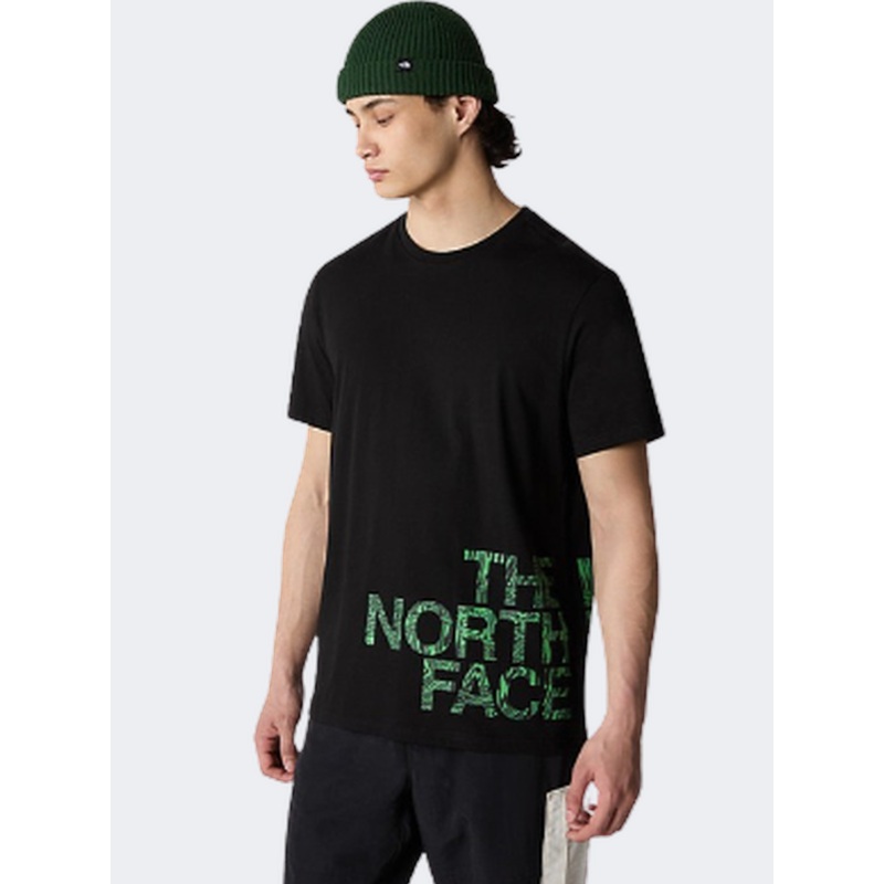 The North Face Blown Up Logo Men Lifestyle T-Shirt Black/Green