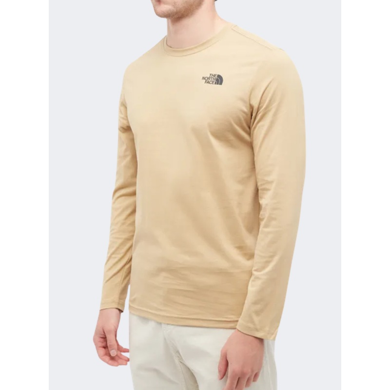 The North Face Redbox Men Lifestyle Long Sleeve Khaki Stone