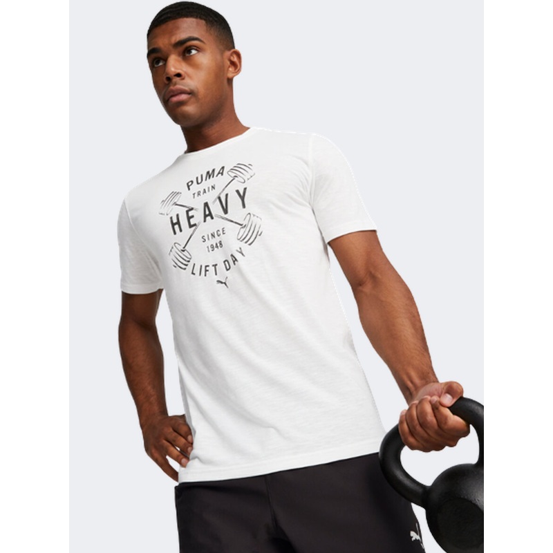 Puma Graphic Emblem Men Training T-Shirt White