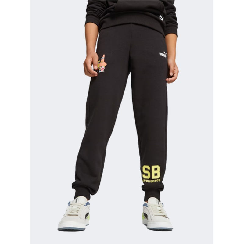 Puma X Spongebob Boys Lifestyle Pant Black
