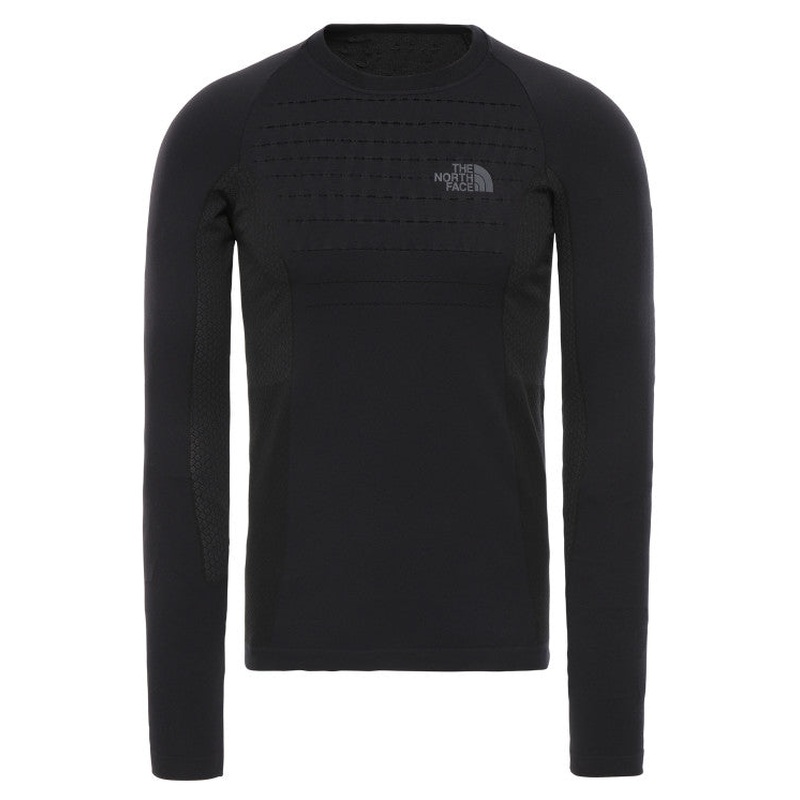 The North Face Men Skiing Nf0A3Y28-Kt0-1 M Sport L/S Cr N black/Asphgr