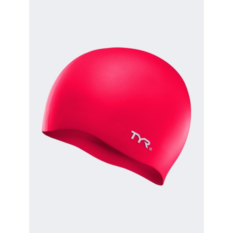Tyr Unisex Swimming Lcs-610 Silcn No Wrnkl Red Swim Cap