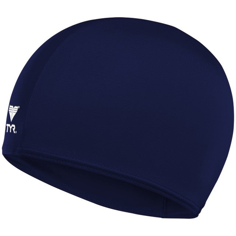 Tyr Unisex Swimming Lcy-401 Solid Lycra Navy Swim Cap